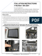 KN BA 2201 Installation Instructions