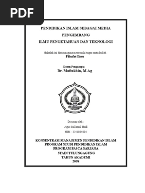Cover Makalah Filsafat Ilmu