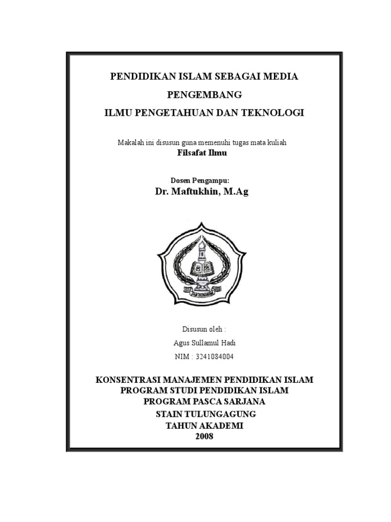 Cover Makalah Filsafat Ilmu