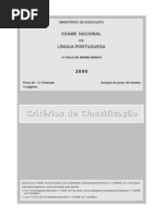 exame 2006 - 2ª chamada critérios correcção