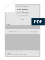 Exame 2006 - 2 Chamada Critérios Correcção