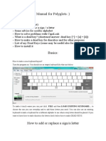 Manual for Polyglots