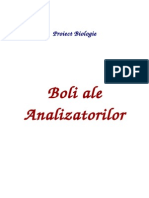 Proiect Biologie Clasa A XI-A - Bolile Analizatorilor