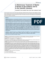 Aripiprazole in The Maintenance Treatment of Bipolar Disorder - A Critical Review of The Evidence and Its Dissemination Into The Scientific Literature PDF