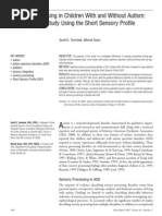 Tomchek & Dunn, 2007 Sensory ASD PDF