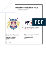 10. Corruption Prevention Guidelines in Public Procurement