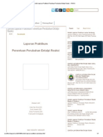 Download Contoh Laporan Praktikum Penentuan Perubahan Entalpi Reaksi  RINSO by Nora Dwi Saputri SN216317583 doc pdf
