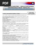 Caderno de Questões