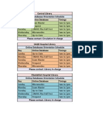 Orientation Schedule