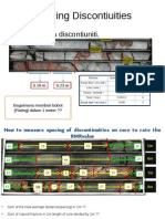 Measure and Rate Discontinuity Spacings in Rock Core Samples