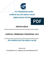 Kertas Kerja Karnival Permainan Tradisional 2014