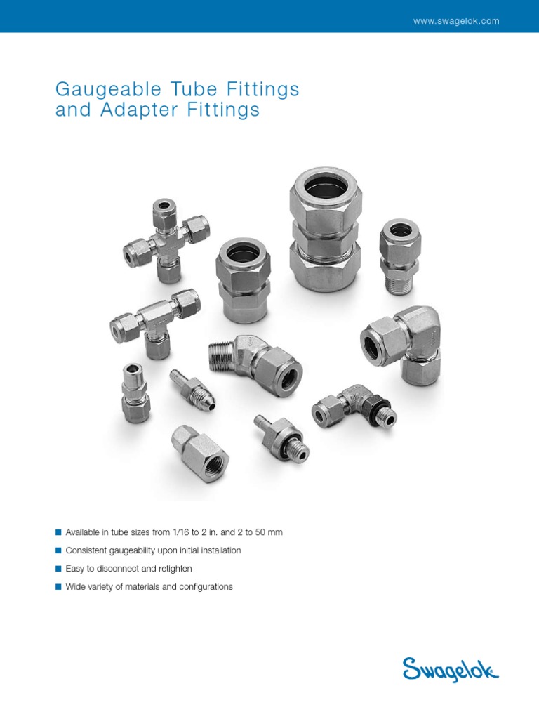 Swagelok Tube Fitting Catalog Pipe (Fluid Conveyance) Stainless Steel