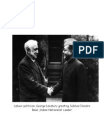 Labour Politician, George Lansbury Greeting Subhas Chandra Bose, Indian Nationalist Leader