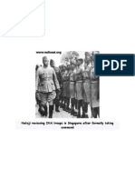 Netaji Reviewing INA Troops in Singapore After Formally Taking Command