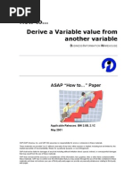 How To Derive A Variable Value From Another Variable