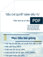 Bai Giang 4 - Tieu Chi Danh Gia Du An