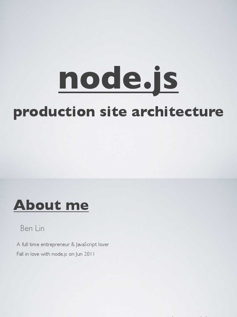 Node.js Production Architecture Guide | PDF | Computing Infrastructure ...