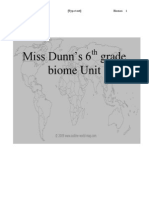 Miss Dunns 6th Grade Biome Unit
