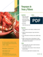 Panqueques de Fresas y Platanos