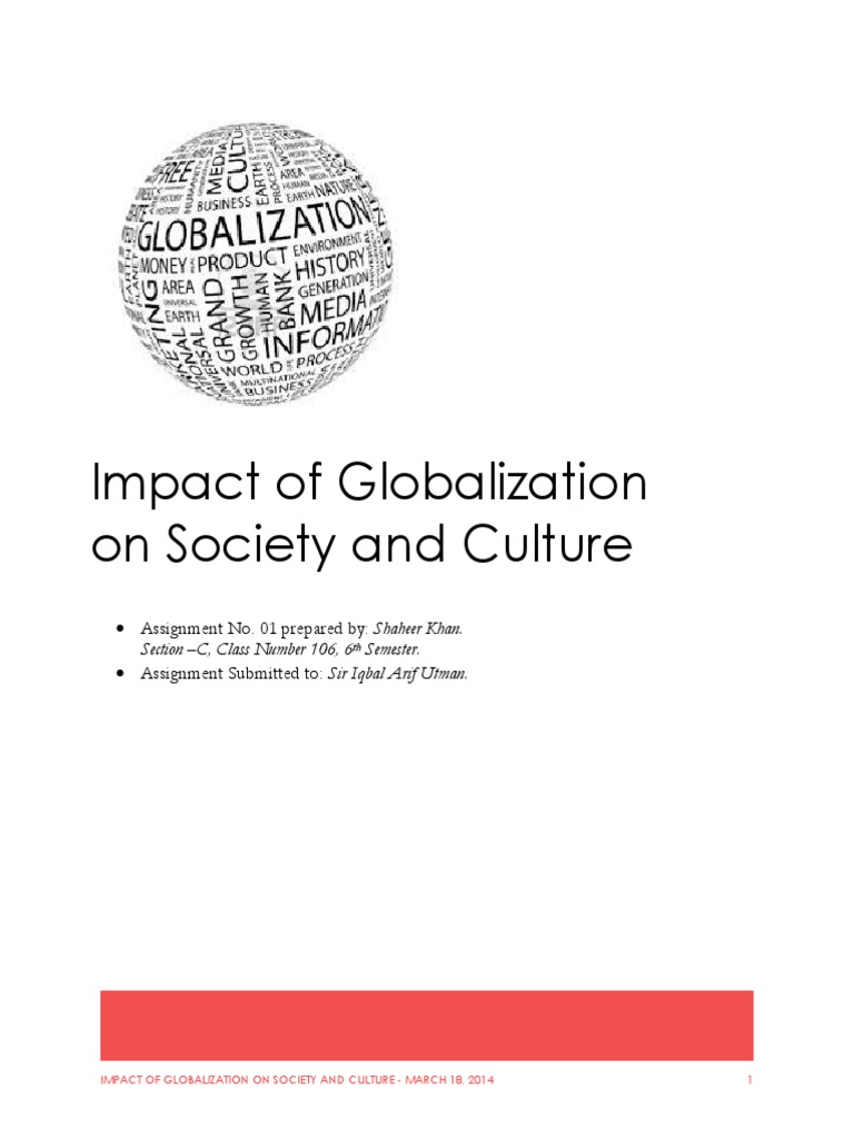 Impacts of Globalisation | PDF | Globalization | Society