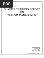 Project Report on Travel and Tourism in Travel Agency
