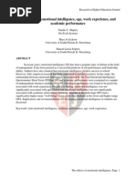 Download The effects of emotional intelligence age work experience andacademic performance by Popa Luminita Liliana SN216344617 doc pdf
