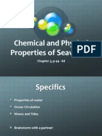 Chemical and Physical Properties of Seawater: Chapter 3, P 44 - 68