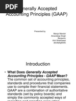 Generally Accepted Accounting Principles (GAAP)