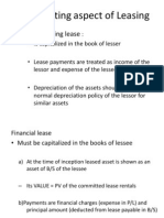 Accounting Aspect of Leasing