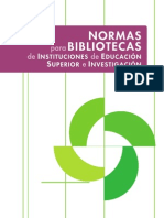 Normas Para Bibliotecas de Las Instituciones de Educacion Superior e Investigacion 05