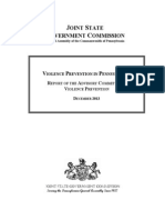 Report of The Advisory Committee On Violence Prevention