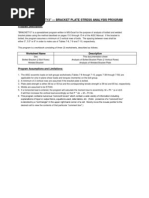 "Bracket13" - Bracket Plate Stress Analysis Program