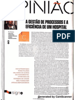 A gestão de processos e a eficiência de um hospital