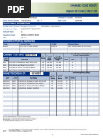 praxis score report