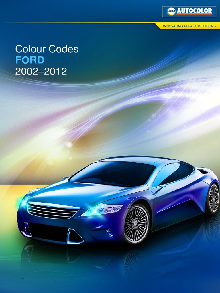 Nexa Autocolor Ford Colour Codes 2002 To 2012 PDF Pearl Green