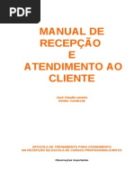 MANUAL DE RECEPÇÃO