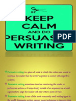 Persuasive Writing Powerpoint For 31j
