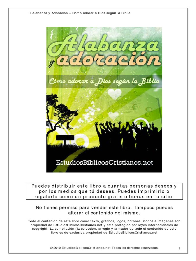 Alabanza y Adoracion Como Adorar A Dios | PDF | Tetragrammaton | Salmos