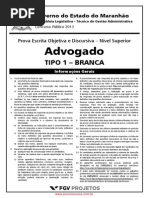 Advogado da Assembléia Legislativa do Estado do Maranhão - PROVA.pdf