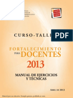 Manual Ejercicios yTecnicas 2013