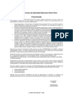 Comunicado #5a Perú Opinión