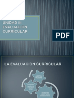 Unidad Iii Evaluación Curricular