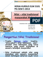 Nilai Tradisional - Melayu