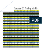 Field Day Schedule 