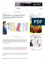 Delincuencia y Corrupción Son Los Principales Problemas Del País - LaRepublica PDF