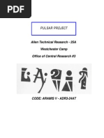 PULSAR PROJECT---Alien Technical Research - 25A Westchester Camp Office of Central Research #3