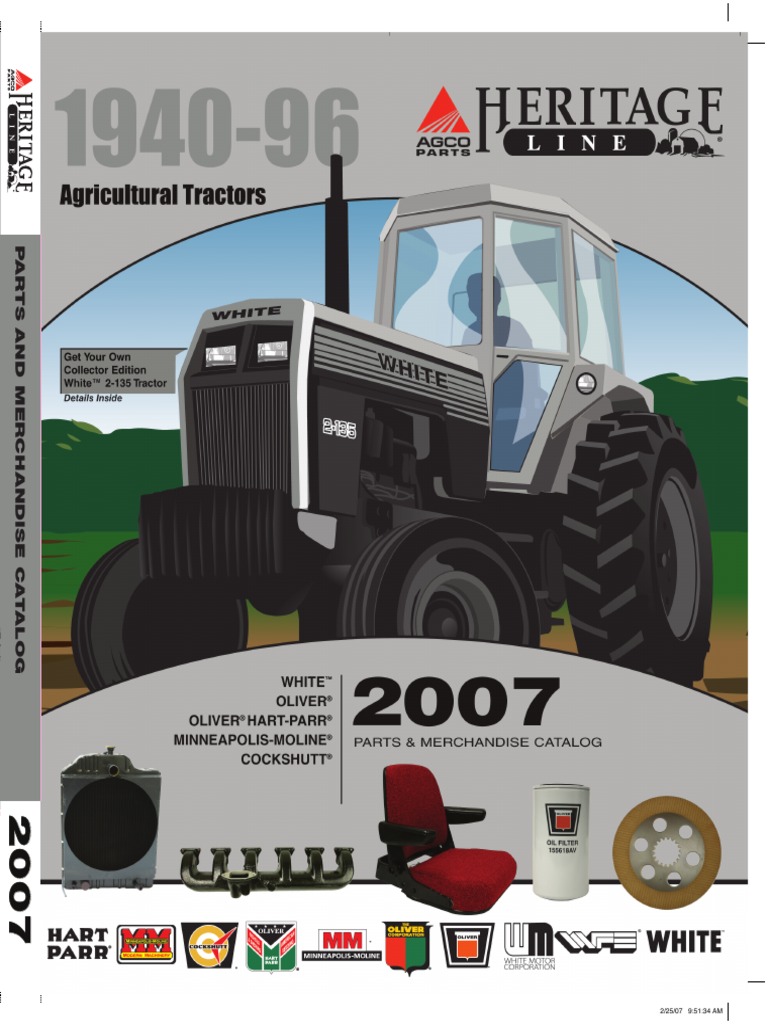 White Parts Tractor Steering