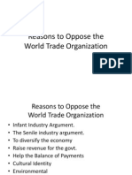 Reasons To Oppose The WTO