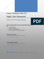 Oracle SCM Training Manual