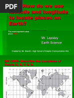 Longitude and Latitude